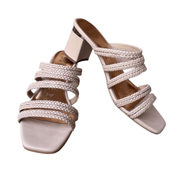 Ted Baker Cream Braided Sandals - Picture 1 of 7